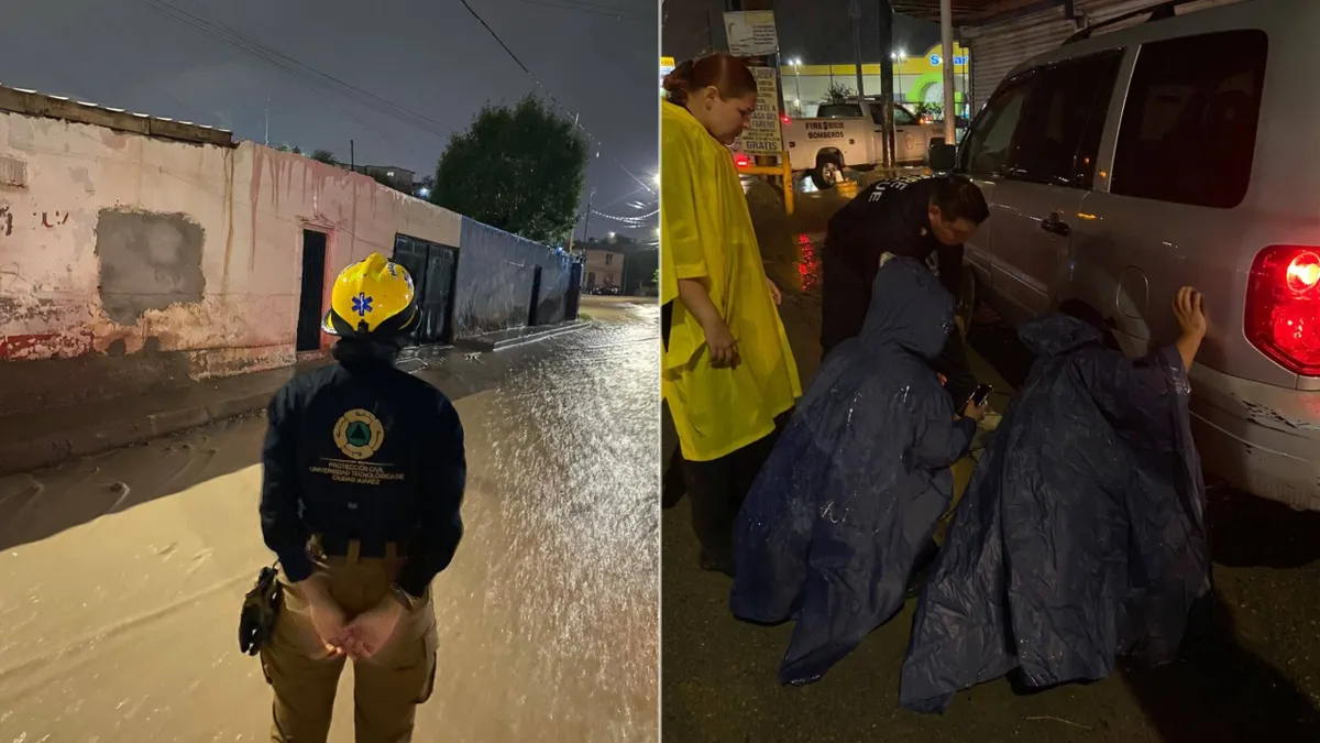 Auxilian estudiantes de la UTCJ a afectados por lluvias en Juárez
