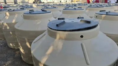 Entrega Municipio 200 tinacos a familias con problemas de agua