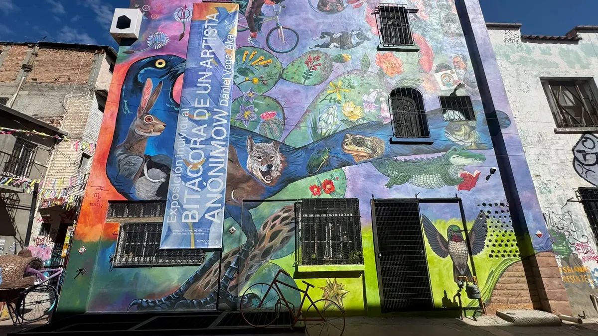 Inaugura artista Mow exposición con obras creadas en el transporte público