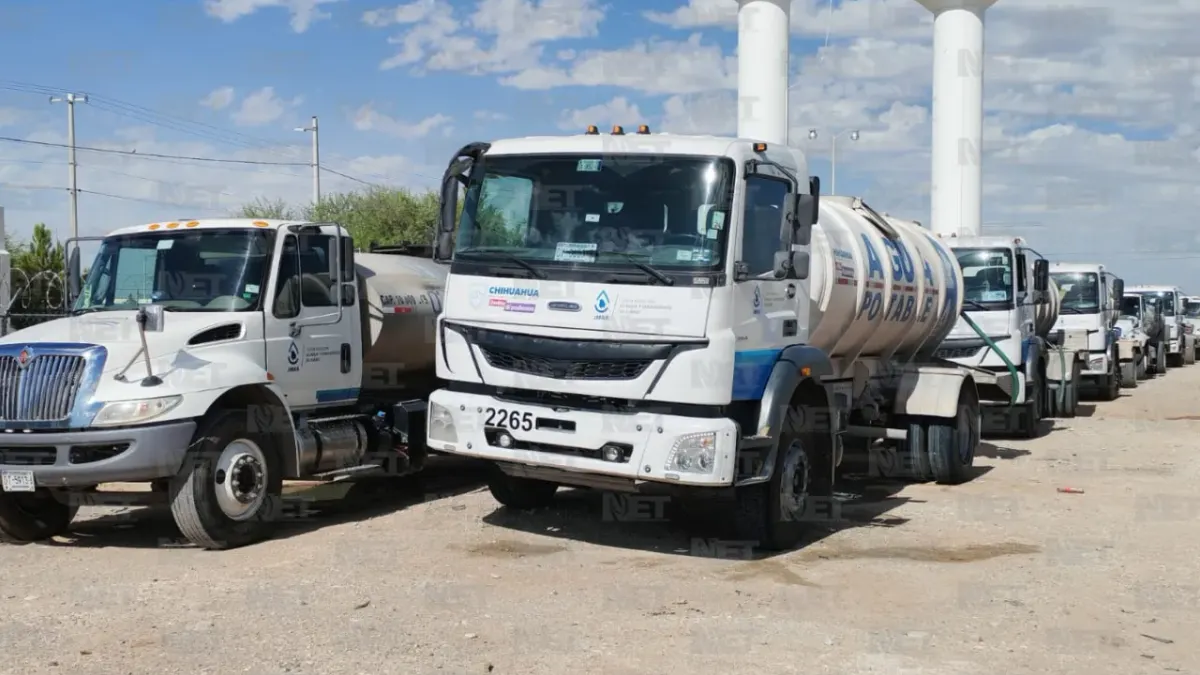 Invierte JMAS más de 100 mdp para llevar agua en pipas a 12 colonias