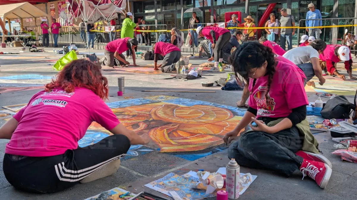 Artistas transforman el Centro Histórico con GisArte en Juárez