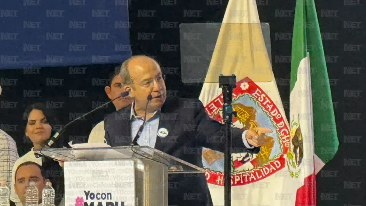 Respalda Calderón a Maru Campos y afirma que México vive 'su peor hora'