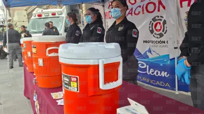 Arranca campaña de hidratación en el Centro Histórico ante ola de calor