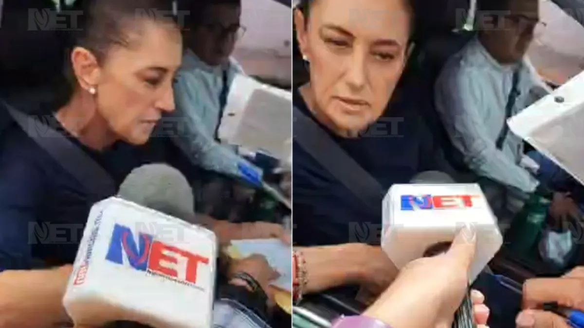 Reciben juarenses a Sheinbaum y le entregan peticiones al salir del aeropuerto
