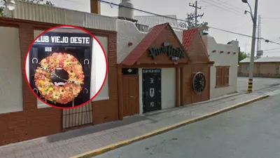 Colocan corona fúnebre con nombre de socio del bar El Viejo Oeste