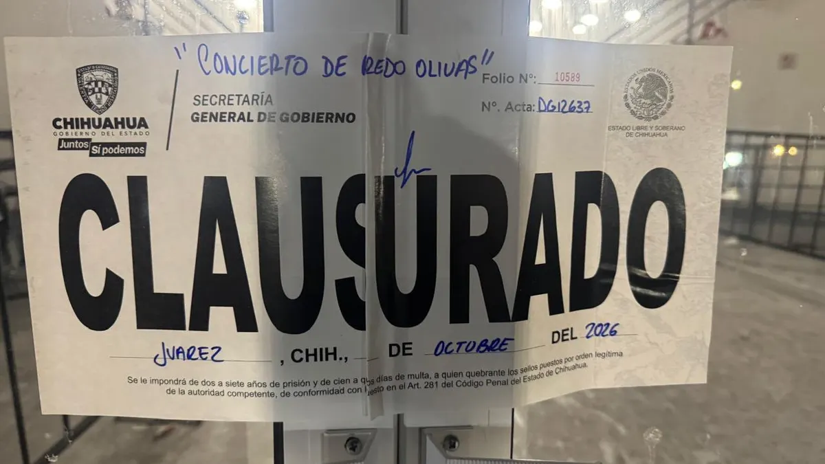 Confirma Gobernación pago de multa por concierto de Alfredito Olivas en Juárez