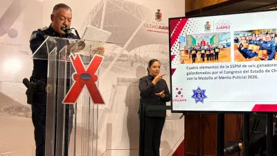 Reconoce Congreso del Estado a cuatro policías de Juárez