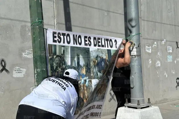 Renuevan mural de protesta en Fiscalía por caso Plenitud 