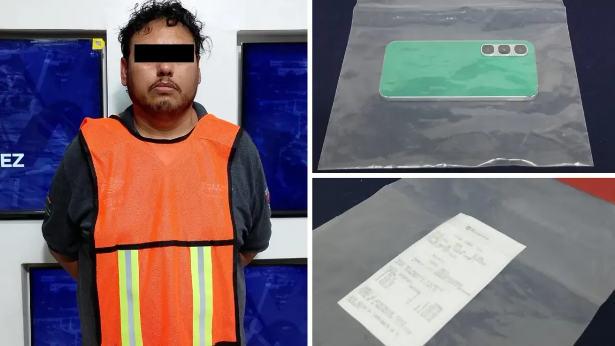 Detienen a empleado acusado de robo y daños en negocio de ropa