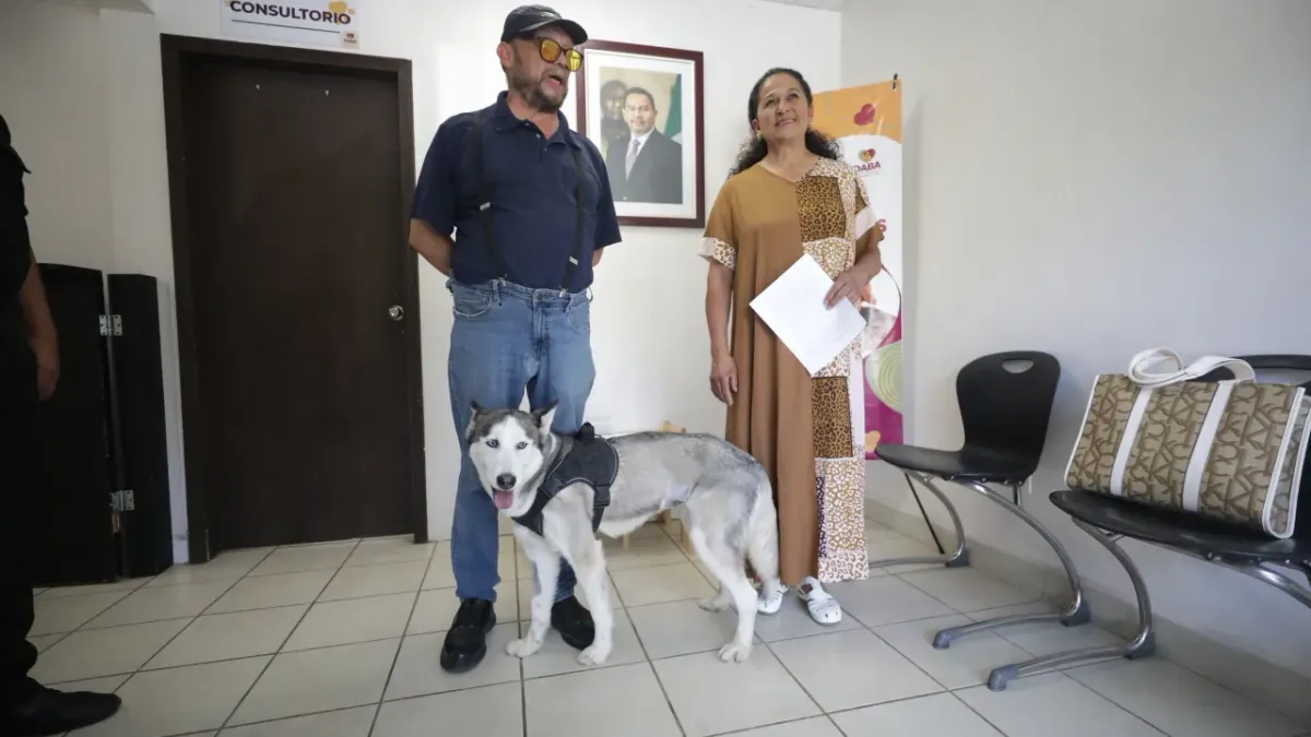 Vuelve Sasha con su dueño tras cumplir protocolo de salud pública