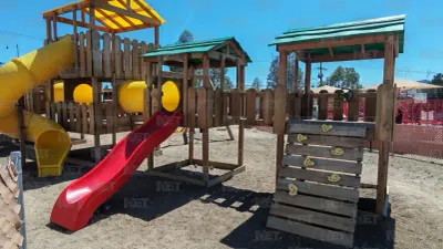 Entrega Municipio rehabilitación del parque Sierra Naica en El Jarudo