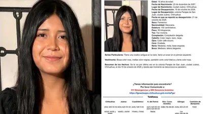 Piden ayuda para localizar a Lesly Natalia, joven desaparecida en Juárez