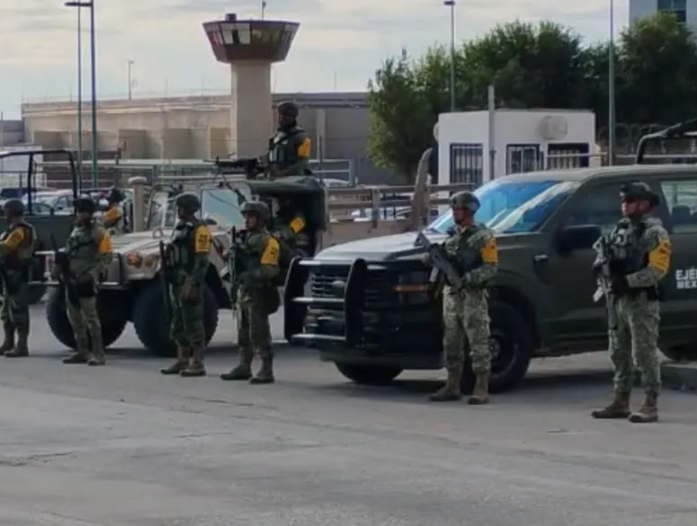 Despliegan operativo de seguridad en Cereso 3 de Juárez