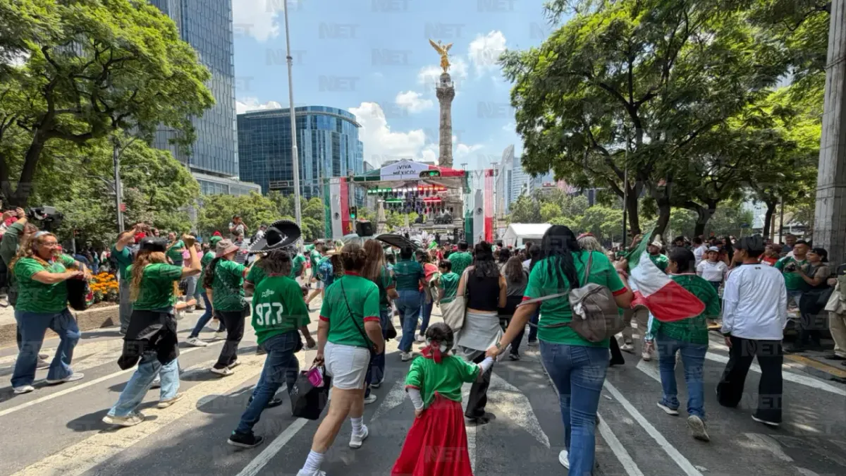 Reunió Ángel de la Independencia a 150 mil aficionados tras triunfo del Tri