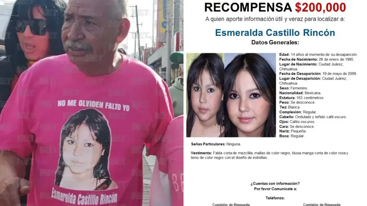 Reactivan búsqueda de Esmeralda Castillo con recompensa de 200 mil pesos