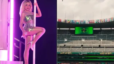 Captan a Sabrina Carpenter en México previo a la inauguración del Mundial