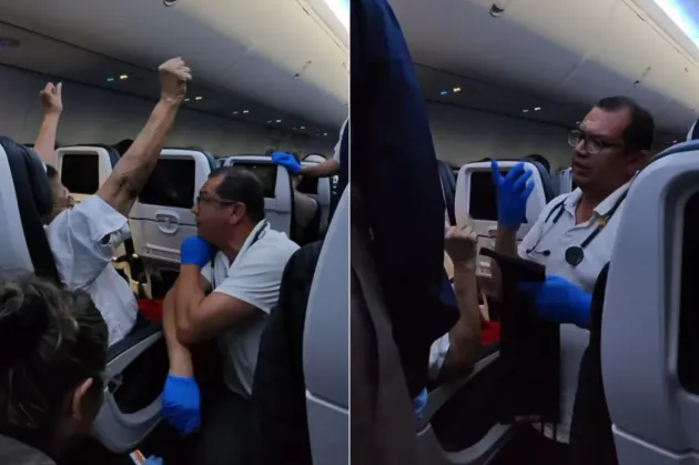 Paramédico juarense le salva la vida a pasajera en pleno vuelo CDMX–Cancún