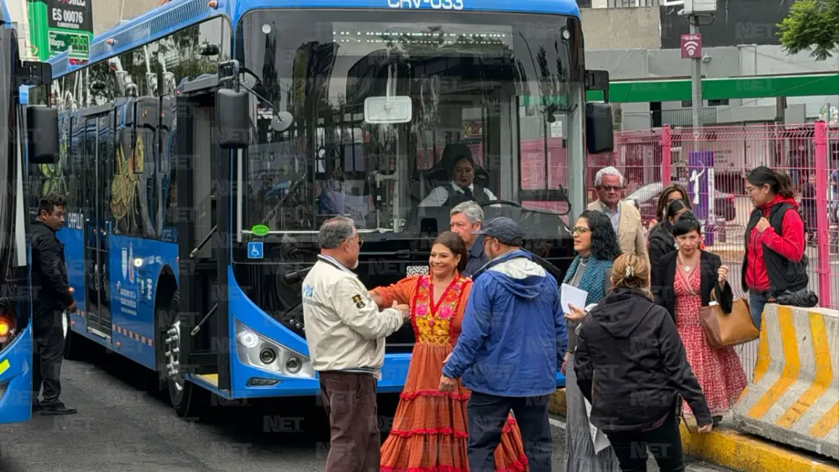 Estrena CDMX nueva línea del Trolebús Chapulín
