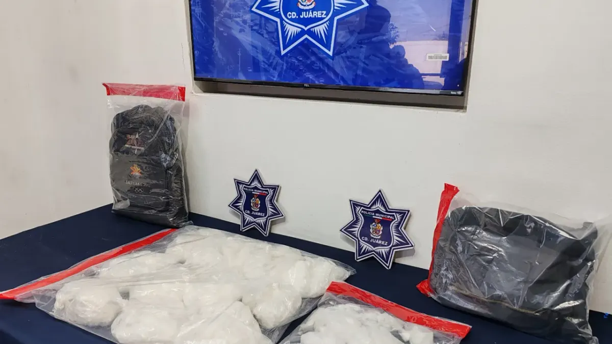 Detienen a hombre con más de 7 kilos de cristal en Juárez
