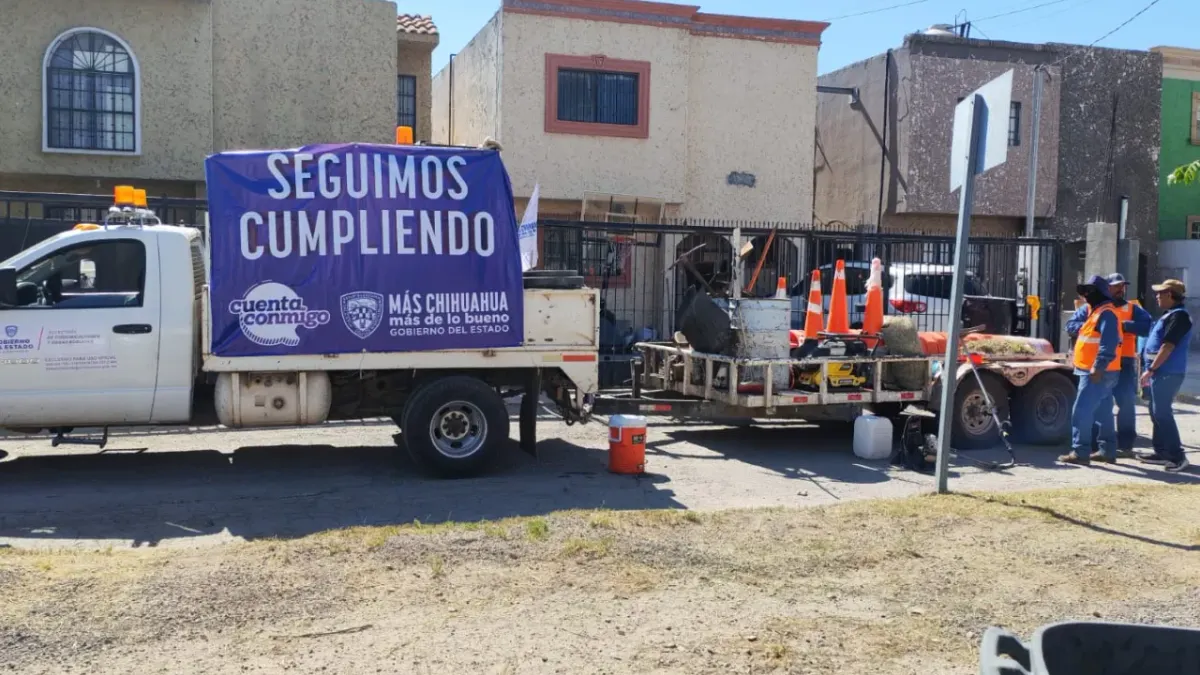 Inicia Gobierno del Estado programa de bacheo 'Cuenta conmigo' en Juárez