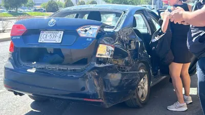 Choque múltiple en Tomás Fernández genera congestionamiento vial