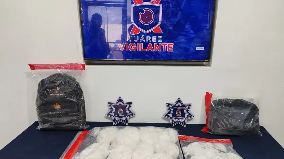 Detienen a hombre con más de 7 kilos de cristal en Juárez
