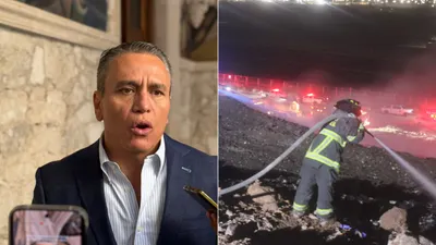Incendio consume 400 m2 en relleno sanitario de Chihuahua; investigan las causas