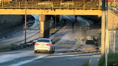 Reabren paso a desnivel de la Insurgentes tras lluvias
