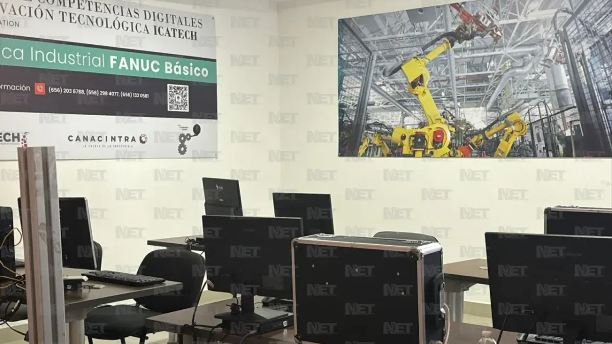 Lanza Canacintra curso de robótica y automatización en Juárez