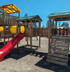 Entrega Municipio rehabilitación del parque Sierra Naica en El Jarudo