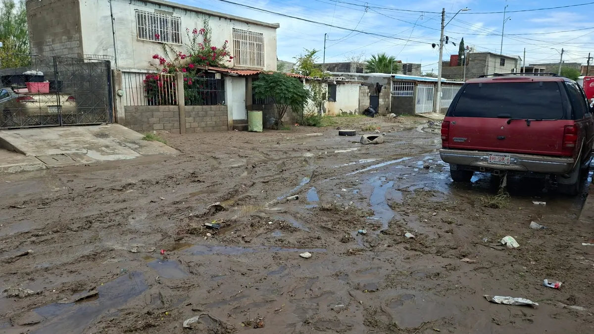 Piden auxilio vecinos de Lucio Blanco por inundaciones
