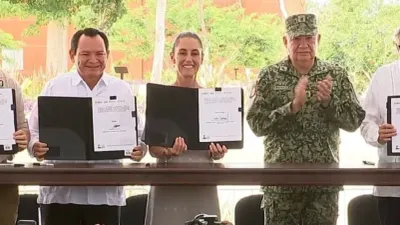 Inaugura Claudia Sheinbaum hospital Agustín O’Horán en Yucatán