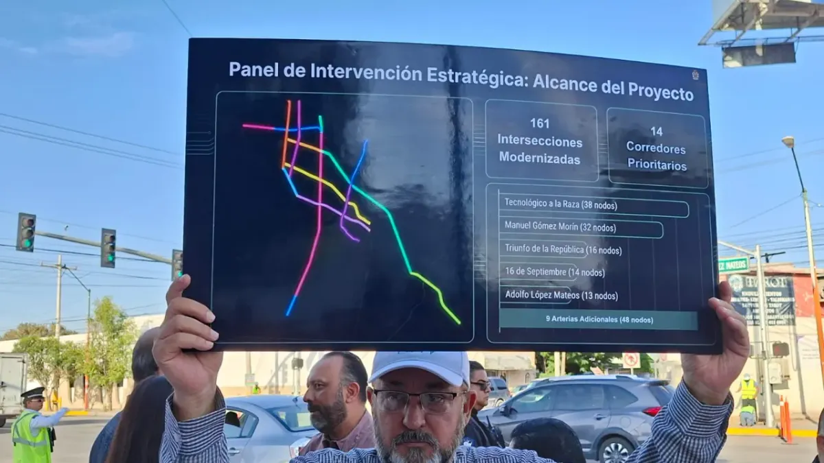 Arranca instalación de semáforos con IA en la López Mateos