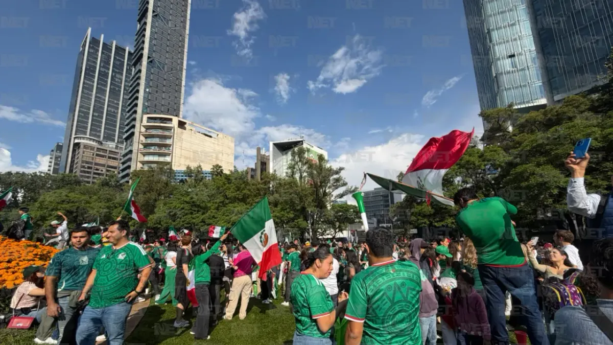 Reunió Ángel de la Independencia a 150 mil aficionados tras triunfo del Tri
