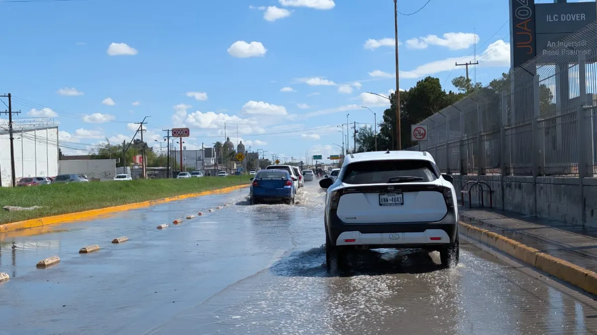 Persisten encharcamientos en eje vial por lluvias de hace una semana
