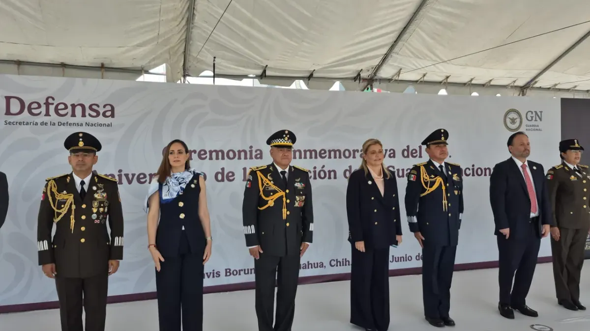 Encabeza Maru Campos ceremonia por aniversario de la Guardia Nacional