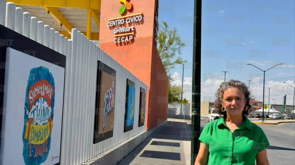 Artista juarense expone su obra en el Centro Cívico S-Mart