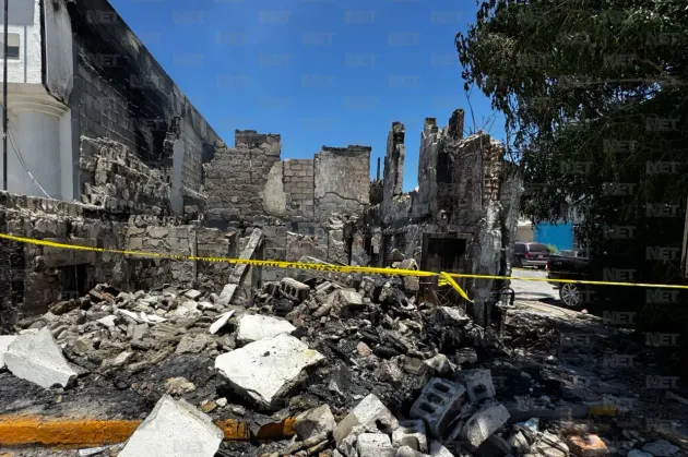 Continúan labores tras incendio en la colonia Partido Romero