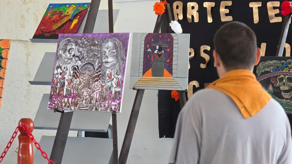 Presentan 22 obras de arte de internos del Cereso 1 en Chihuahua