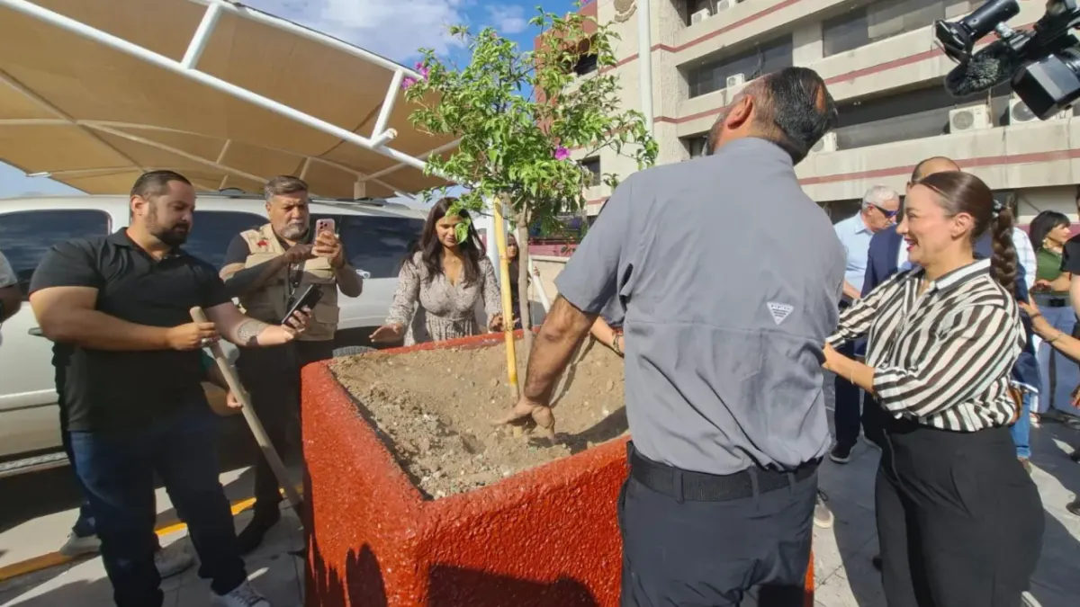 Arranca programa Adopta una Jardinera en la Presidencia Municipal de Juárez