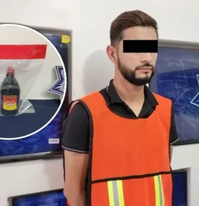 Detienen a hombre por intentar prender fuego a su esposa tras discusión por celos