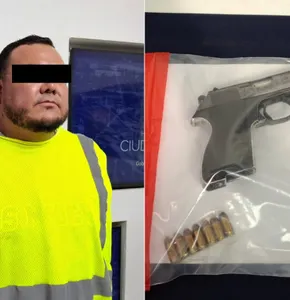 Arrestan a hombre armado por violencia familiar en colonia Oasis Revolución