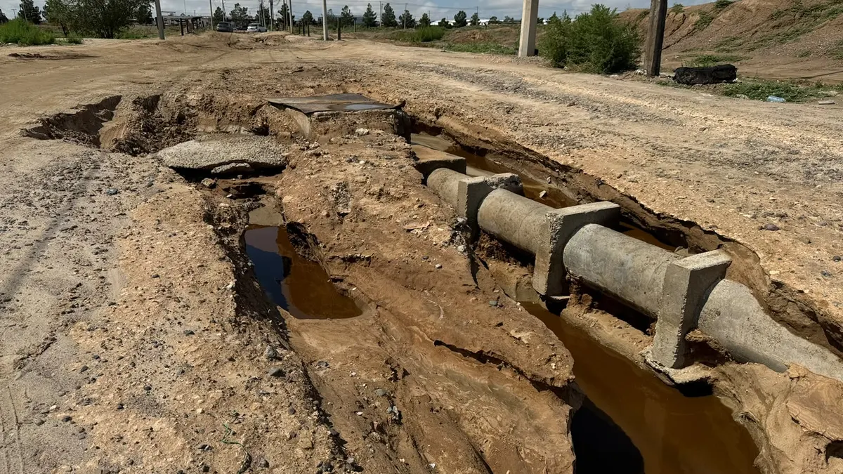 Lluvias dejan calles de terracería intransitables en El Sauzal