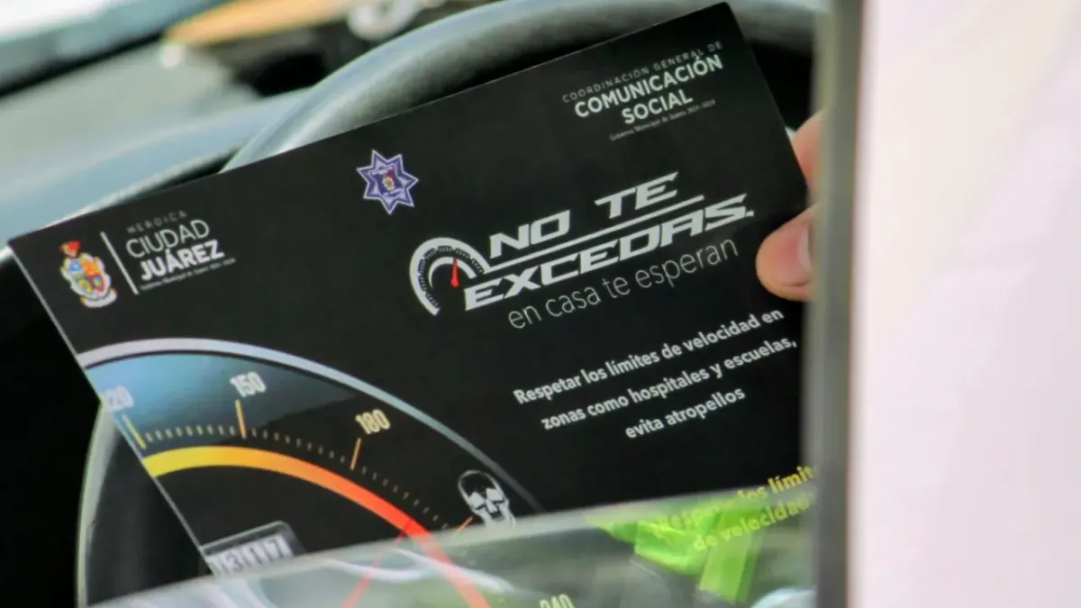 Realiza Seguridad Vial campaña contra el exceso de velocidad en Juárez