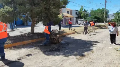 Continúa Gobierno del Estado programa de bacheo en Ciudad Juárez