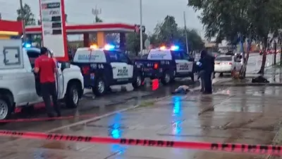 Hallan persona sin vida en medio de charco tras lluvias en Chihuahua capital
