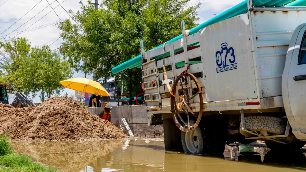 Repara JMAS hundimiento en la colonia La Presa