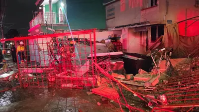 Explosión por fuga de gas deja a adulta mayor atrapada en vivienda