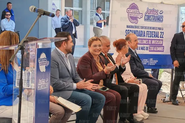 Inaugura Maru Campos la Secundaria Federal No. 22 en Juárez