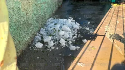 Sorprende a juarenses granizo que no se derrite